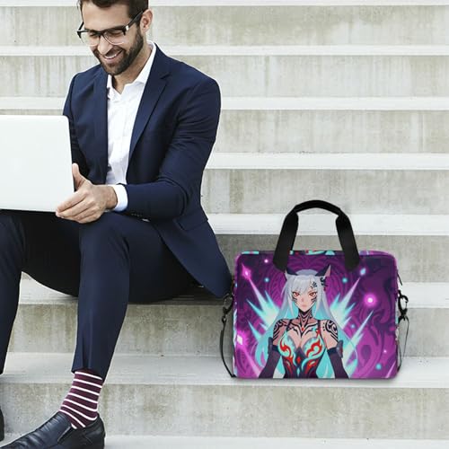Funda para laptop 15.6" con asa y correa cruzada miniatura 3