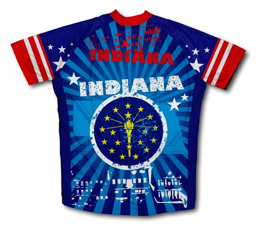 ScudoPro Indiana Short Sleeve Cycling Jersey for Women - Size L Blue