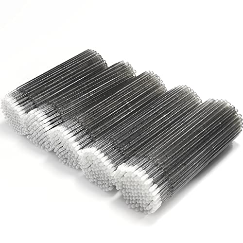 Image of 500 Pcs Disposable Micro Applicator Brush for Eyelash Extension, Microswabs Lips Mascara Wands Black