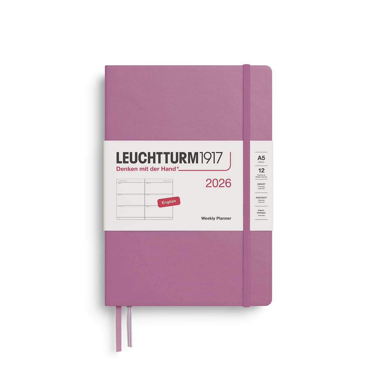 LEUCHTTURM1917 372707 weekkalender medium (A5) 2026, Dusty