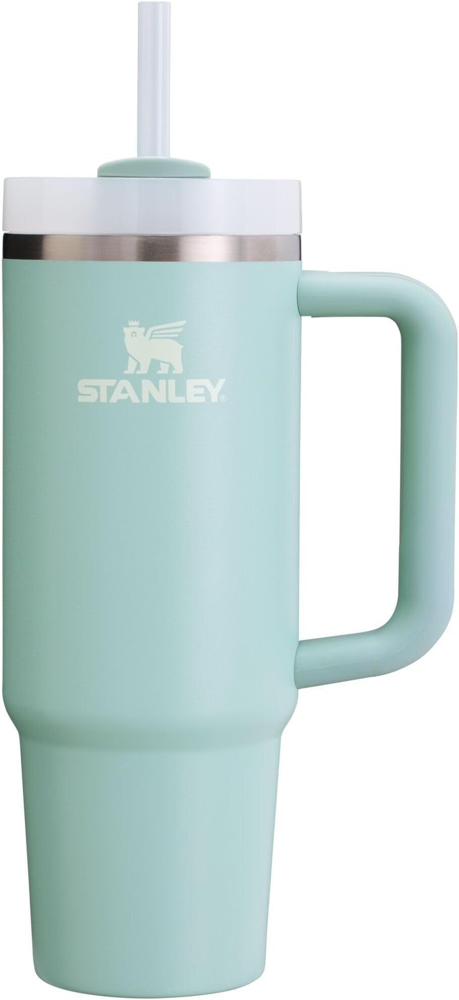 Quencher H2.0 Tumbler with Handle & Straw 30 oz | Twist On 3-Way Lid | Cupholder Compatible for Travel | Insulated Stainless Steel Cup | BPA-Free | Seafoam