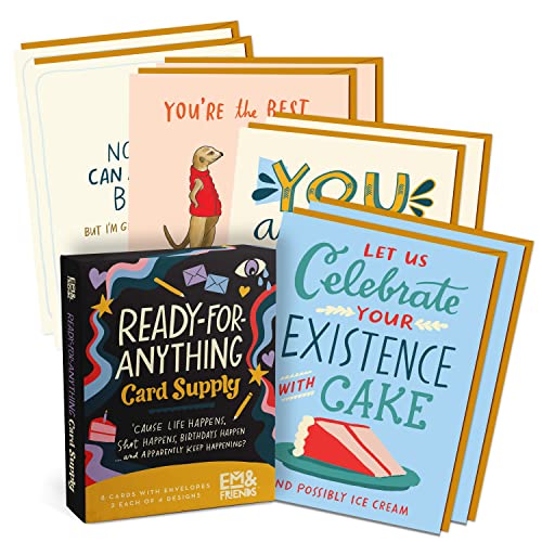 Cartes de vœux assorties Em & Friends pour ne jamais manquer un anniversaire cette année