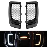 LED Lower Fairing Lights with Turn Signals Running Light for Motorcycle Accessories Fit for Harley Road Glide Street Glide Electra Glide Ultra Limited 2014-2023 Black Grills Smoke Lens
