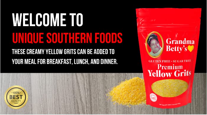 Miniatura 3 de Granos amarillos de la abuela Betty, sin gluten, sin azúcar, sin sodio y sin lácteos. Fabricado en Estados Unidos. Cocina en 6 minutos. Bolsa de 20