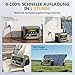 VTOMAN FlashSpeed 2400 Tragbare Powerstation mit 400W Solarpanel, 2400W AC Ausgang, 1408Wh LiFePO₄-Akku, erweiterbar bis 2688Wh, 1 Std. Schnellladung, Solargenerator für Camping, Wohnmobil, Reise