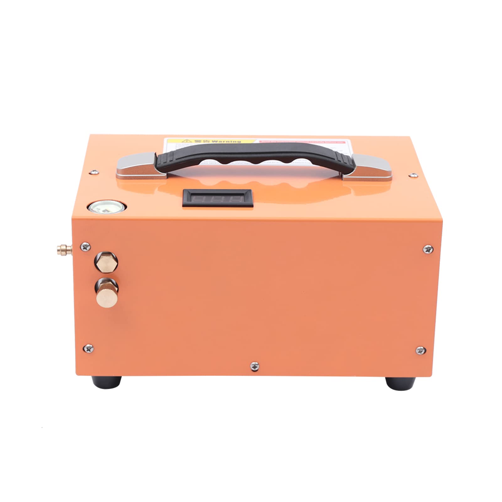 Compresor de aire, bomba de aire portátil para coche, 12 V, con termómetro manómetro y función de filtro, inflador de neumáticos, silenciador, compresor de aire comprimido para coche