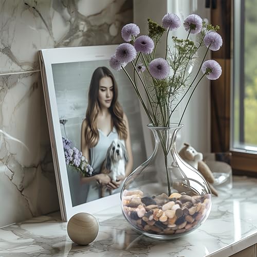 Belle Vous Dekosteine Kieselsteine Natur (3,6kg Sack) Kieselsteine Deko 1,4-2,6cm Mini Sortierte Deko Kieselsteine - Gemischter Flusskies für Vasenfüller, Landschaftsbau, Aquarien, Haus & Garten