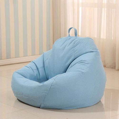 QIROG Sofá perezoso Bolsa de Frijoles Sillas Puff funda de sofá tumbona decoración del hogar ropa de lino tumbona sofá Tatami muebles de sala de