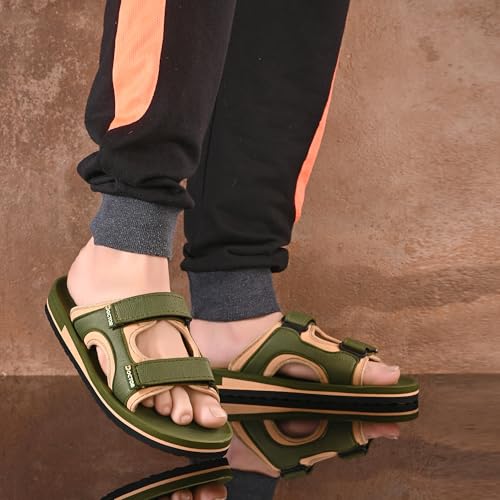 Image of DOCTOR HEALTH SUPER SOFT Men's Casual Slippers with Soft Cushioned Sole, Double Strap with Toe Loop Design, Lightweight Anti-Slip Everyday Wear Slippers for Home and Outdoor Use