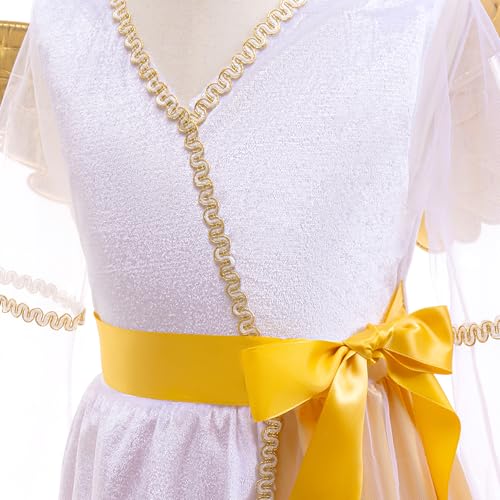 Disfraz de Ángel Blanco para Niñas Talla 10-12 miniatura 4