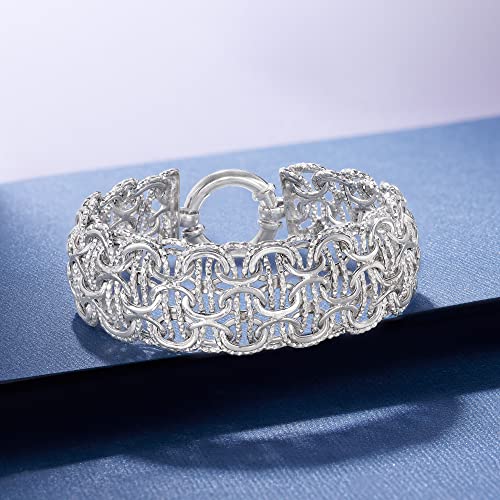 Ross-Simons Sterling Silver Multi-Circle Link Bracelet3