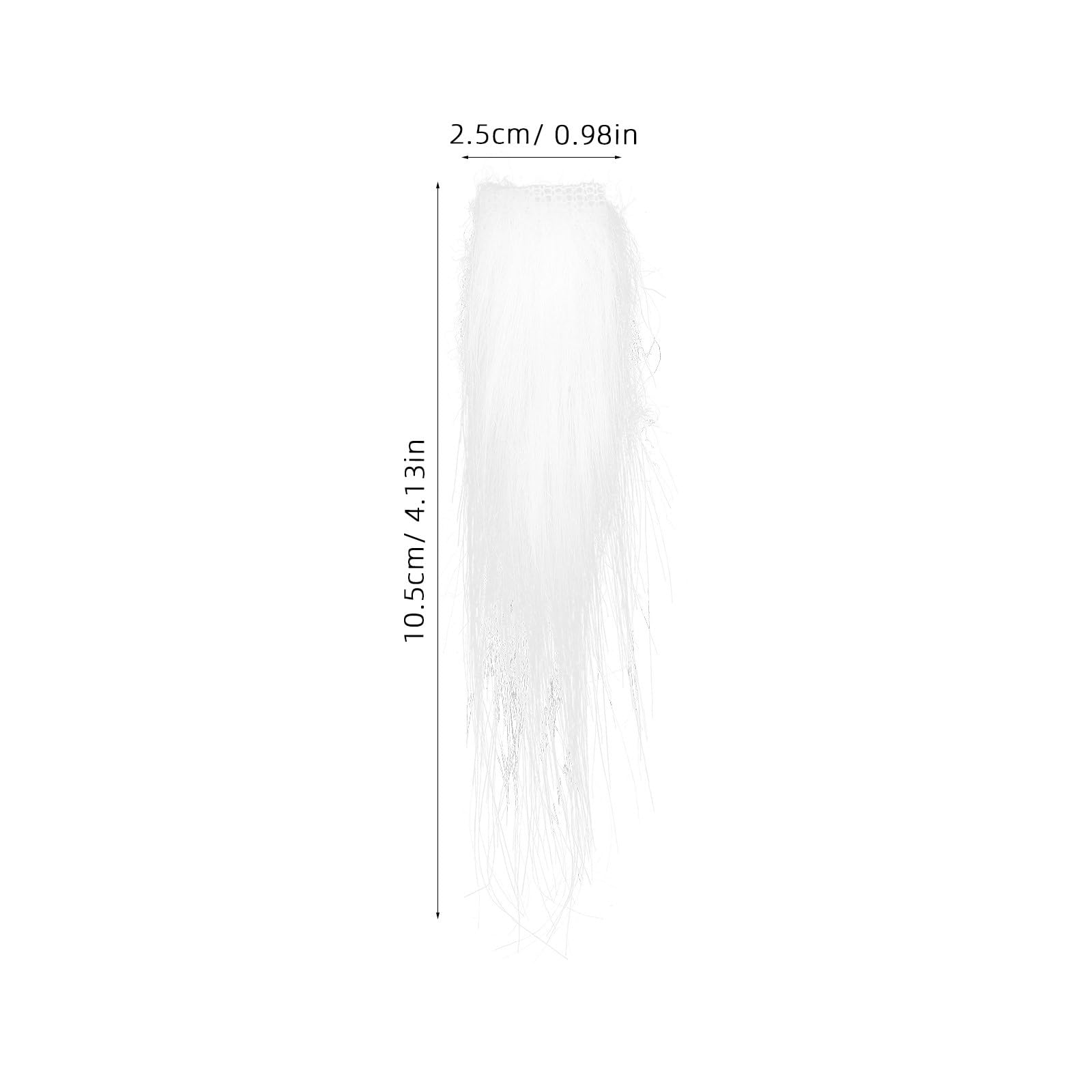 Hemobllo 2pcs Premium Plush Santa Claus Eyebrows, White Stick-on Fake Bushy Eyebrows for Christmas Cosplay & Party Costumes - Image 2