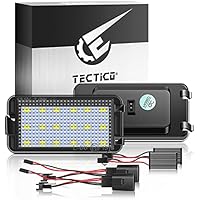 TECTICO LED Luces matrícula coche E-Mark ECE 6000K Blanco puro canbus No hay error Luz de matrícula Compatible con FSeat Altea Arosa Cordoba MK1 MK2 Ibiza Leon Toledo, 2 piezas