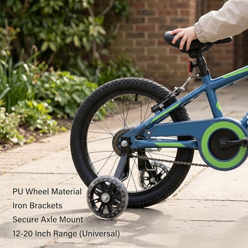 Ruedas de Entrenamiento para Bicicleta Luocute, Soporte Resistente, Ajustables, para Niños de 12-20 Pulgadas miniatura 6