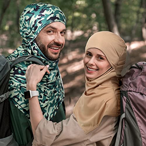 Image of Geyoga 4 Piece Balaclava Face Mask Breathable Men Women Long Neck Cover Summer Balaclava Sun Protection for Motorcycle