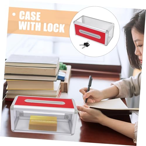 Porte-cartes de visite transparent protégeant vos données sous clé - 3