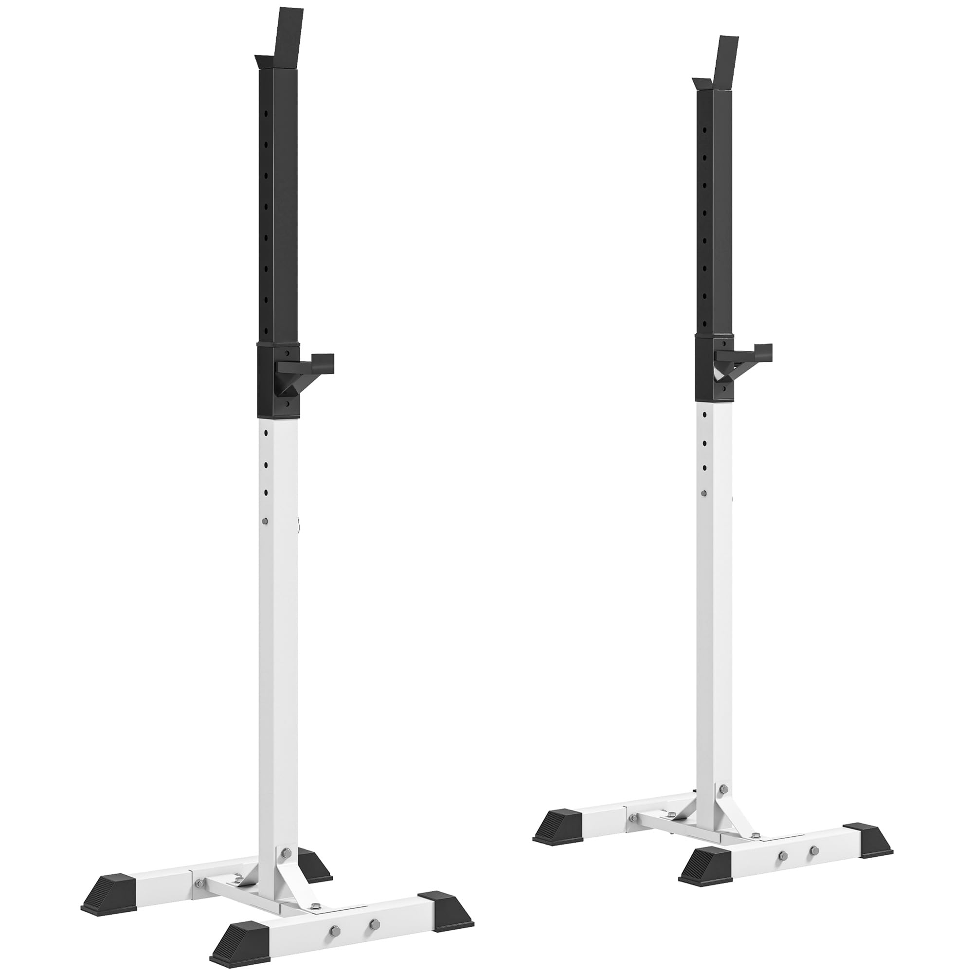 HOMCOM Weight Stand Heavy Duty Barbell Squat Rack Holder Black