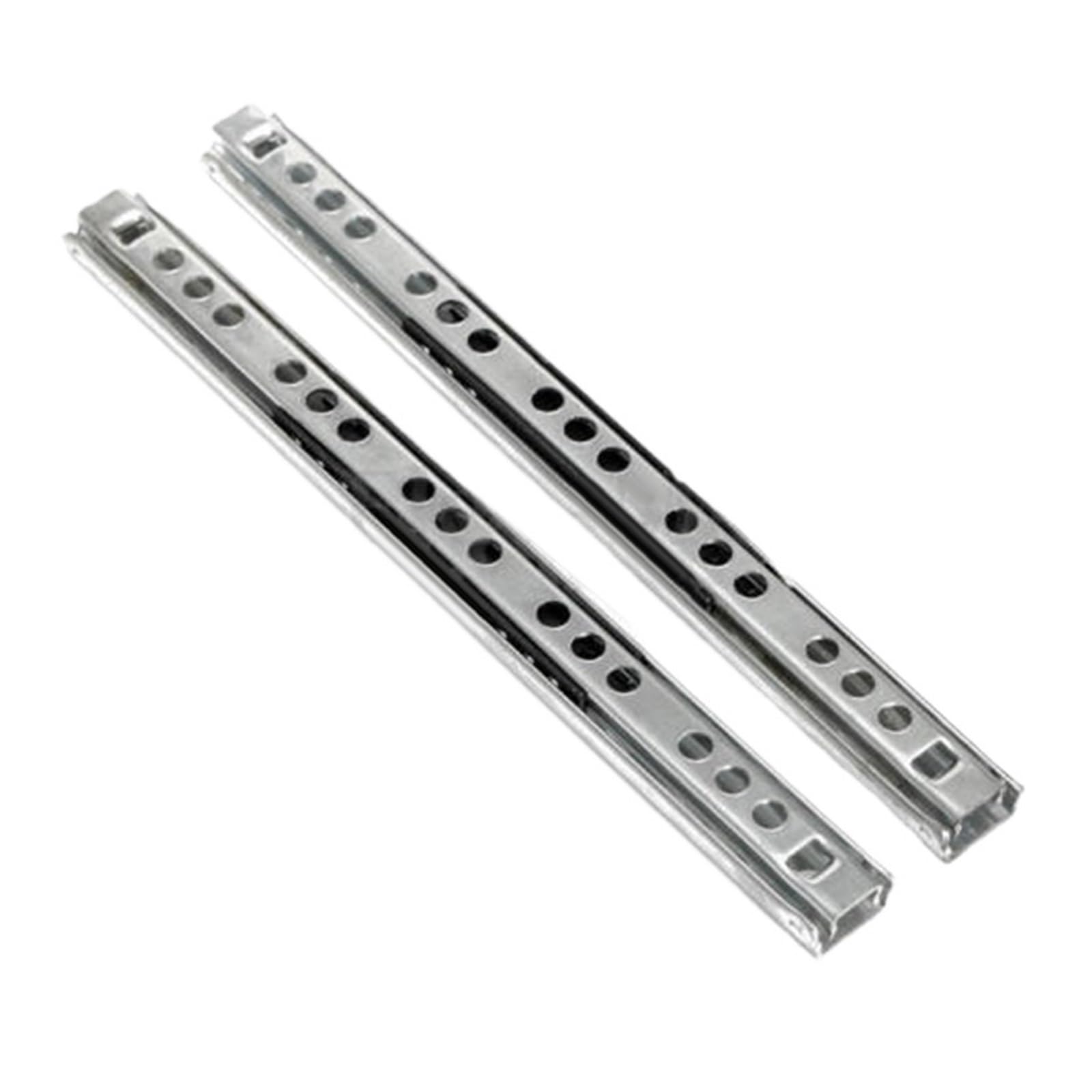 Guías para cajones con cojinetes de bolas montados 2 Piezas De Extensiones Completas For Cajones, Armario, Muebles Cocina(10inch)