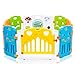 Baby Vivo Parc Bébé Barrière Securitè avec Porte Plastique Enfant Protection Jeu Extensible - COLORS Paquet principal