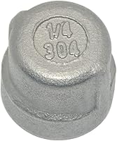Vista 8 de 1-1/2 "1.5" Cap,NPT hembra roscada de tubería fundida,Acero inoxidable 304