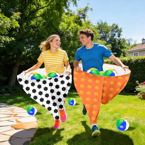 Image of Granny Pants Outdoor Game Set with 2PCS Oversized Granny Pants and 8 Bouncy Balls & 1 Air Pump(Random Color), Granny Pants Yard Game for Adults and Family Entertainment Group Activities
