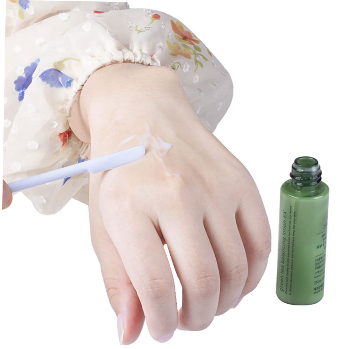 Ipetboom 3pcs Silicone Makeup Spatula Jar Scraper Set White Cosmetic Spatula Face Bottle Scraper Random Color