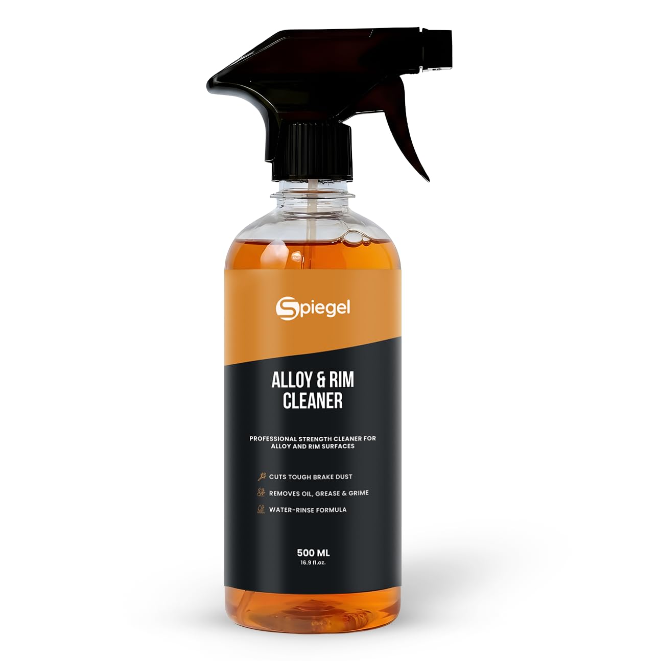 Spiegel Alloy & Rim Cleaner 500 ml | Removes Tough Brake Dust, Oil & Grease | Professional Strength Wheel Cleaner | Safe for Alloy, Chrome & Painted Rims | Water-Rinse Formula-image-1