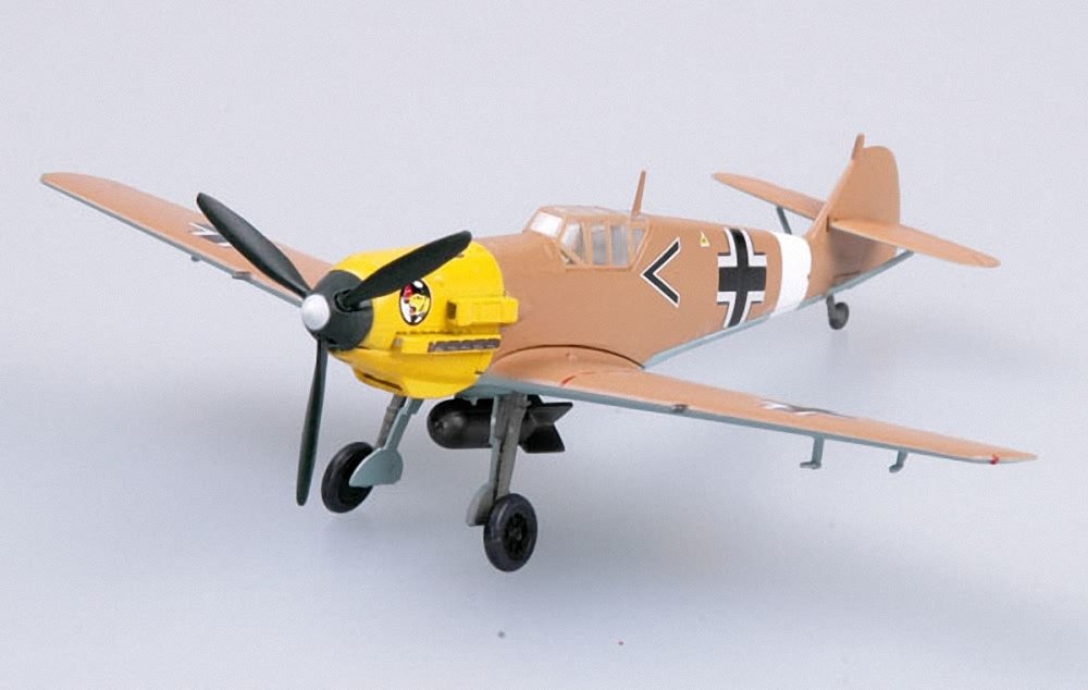 Easy Model 37280 - Modellino Aereo Messerschmitt Bf-109E- 7/Trop - 1/Jg27 Scala 1:72