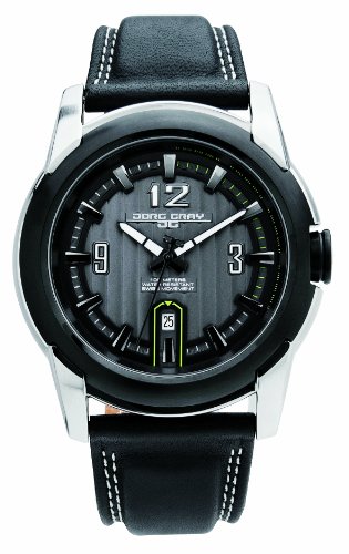 Jorg Gray JG9400-24 - Reloj analógico de Cuarzo para Hombre, Correa de Cuero Color Negro