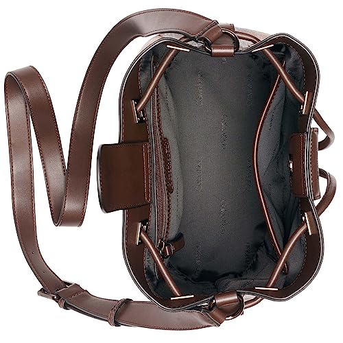 Image of Calvin Klein Women's Ash Crossbody Bag - Vegan Leather, Monogram, 2 Pockets