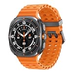 Samsung Galaxy Watch Ultra (2025), AI Smart Watch, Marine Band, Titanium Casing, Cushion Design, Quick Button, 47mm, LTE, Titanium Grey, 3 Year Extended Warranty (UK Version)