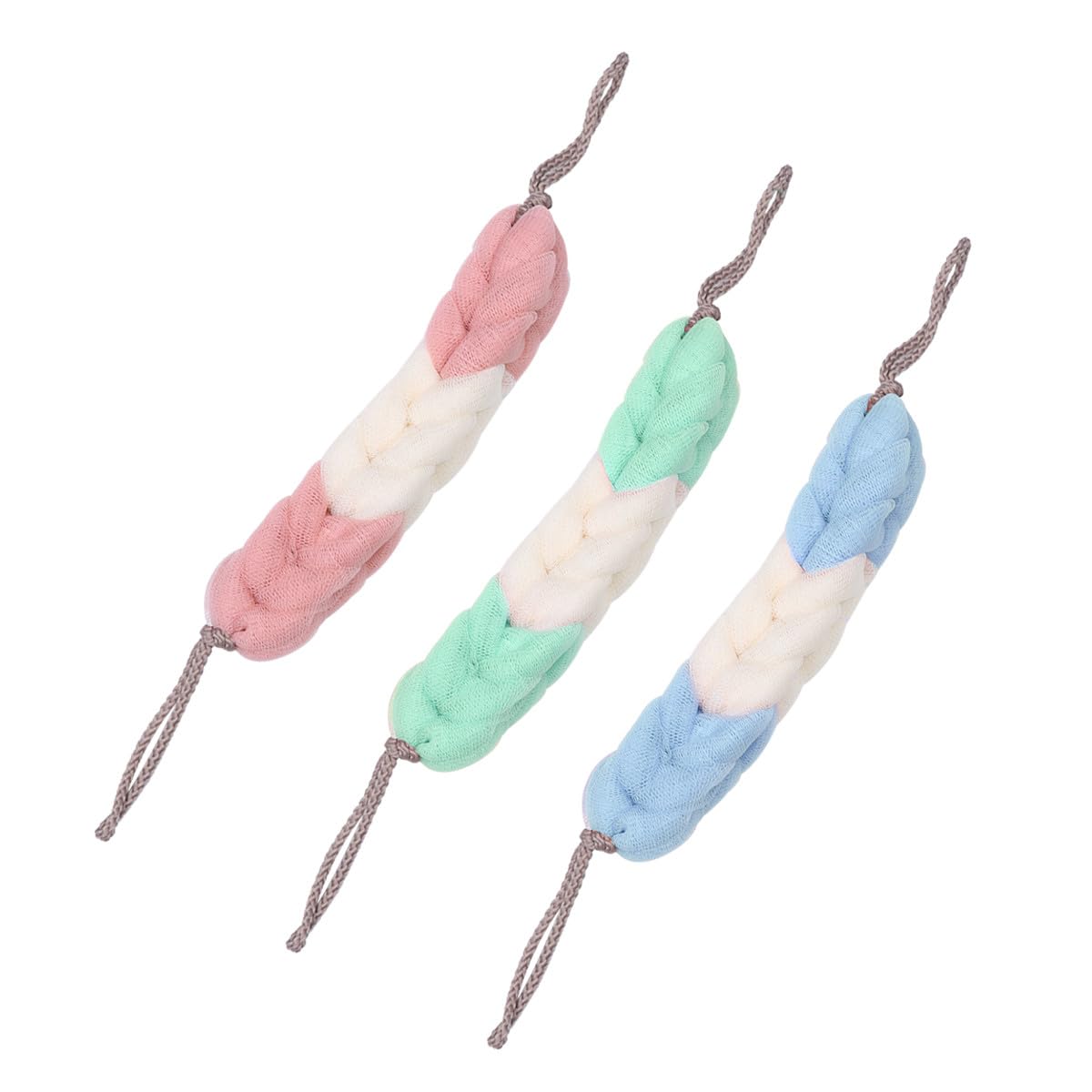 Milisten 3Pcs Back Lotion Applicator Self Tanning Lotion Applicator Exfoliating Back Scrubber Shower Long Handle Bath Body Scrubber Brush Bath Shower Sponge