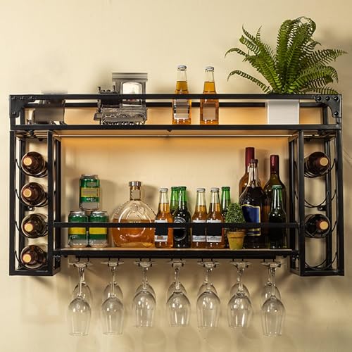 Estante de pared de metal rústico de 150 cm, escurridor de platos y estante de exhibición para cocina y comedor, decoración del hogar y ahorro de espacio