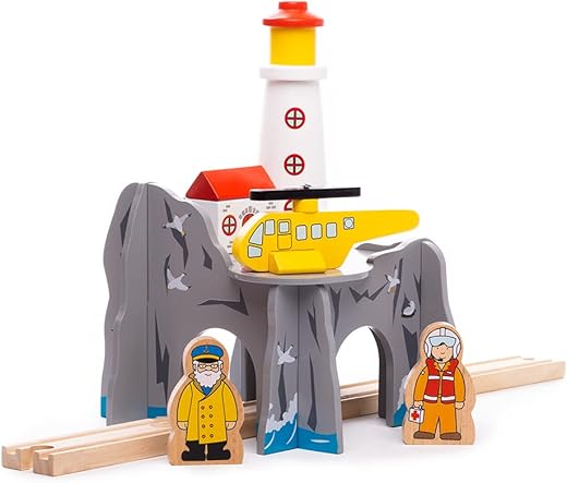 Are there any safety certifications associated with the Bigjigs Rail Lighthouse?