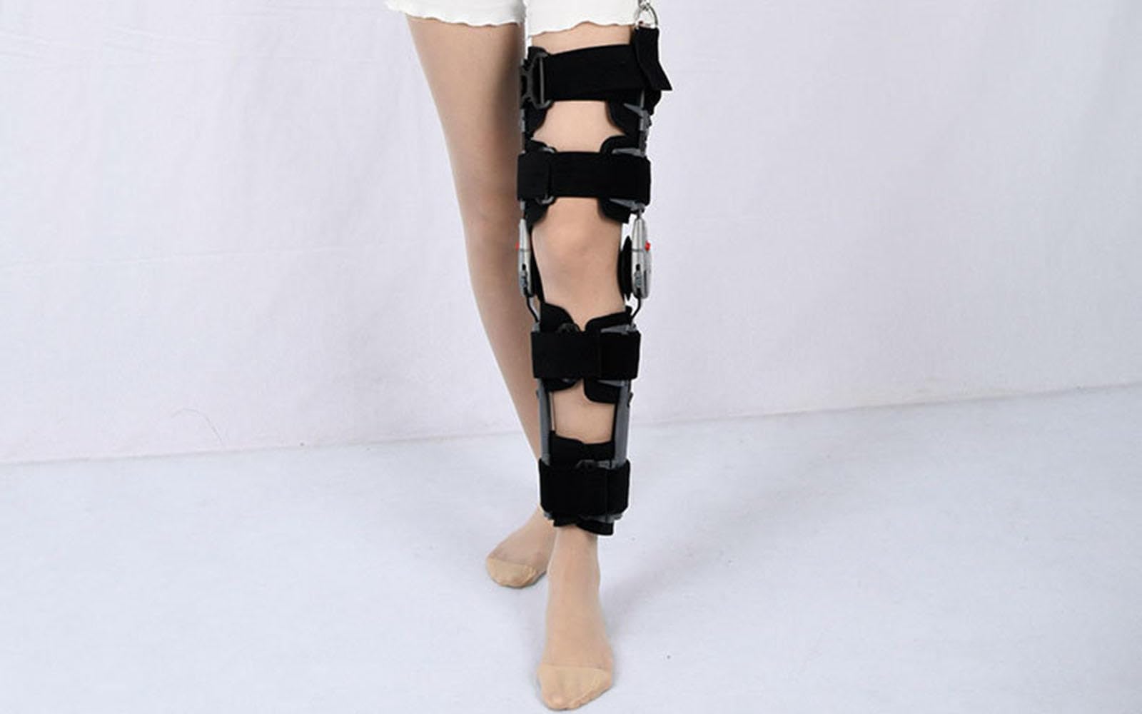Regulowana Orteza Stawu Kolanowego Na Zawiasach, Stabilizator Stawu Ortezowego Do Ortezy Stawu Kolanowego, Orteza Stawu Kolanowego Post Op Z Paskiem Dla Mężczyzn I Kobiet, Stabilizator