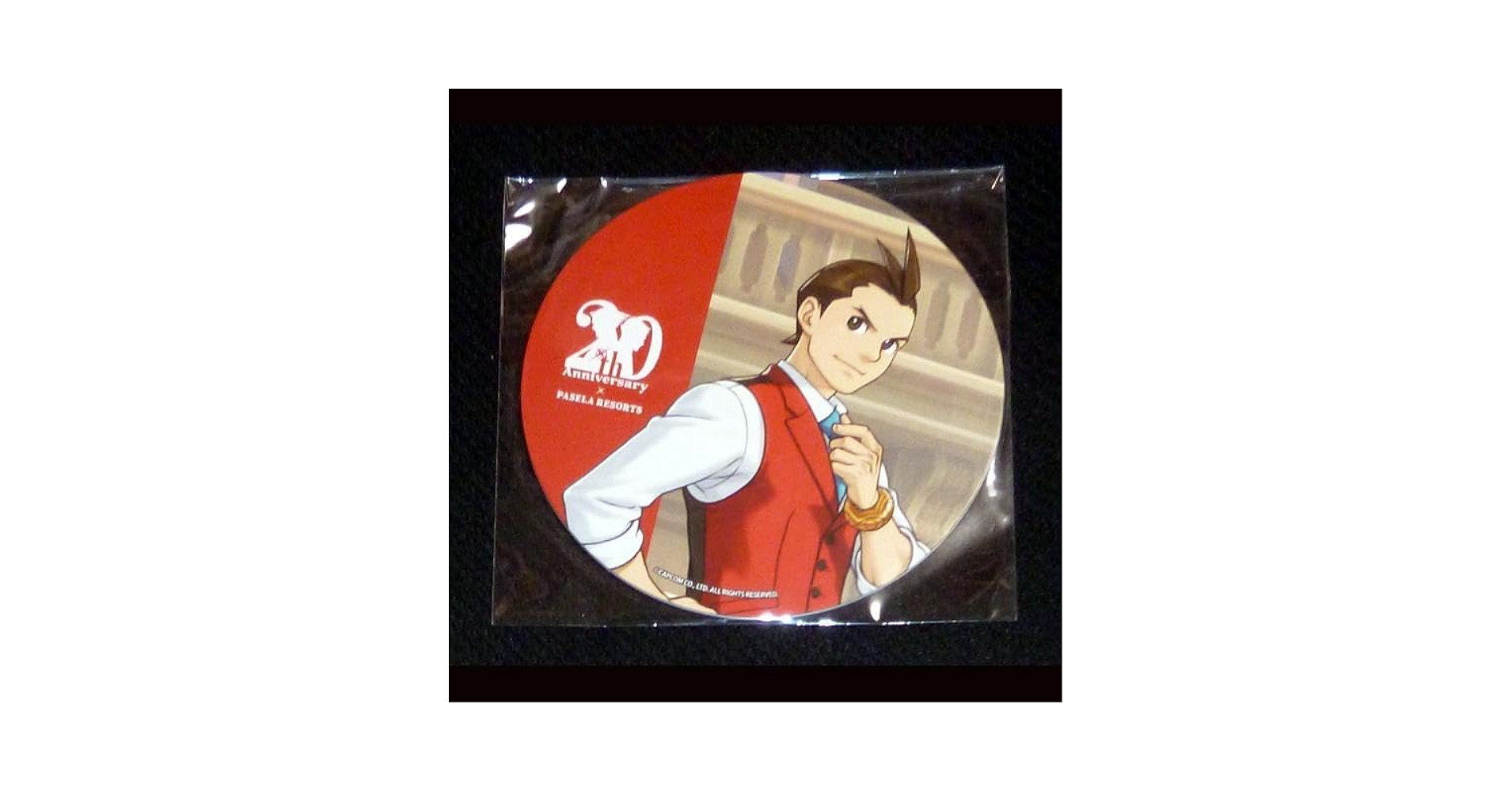 Amazon.co.jp: 逆転裁判 20周年 コースター 王泥喜法介 パセラ