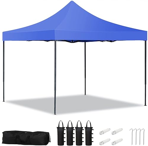 Toldo desplegable de 10 x 10 pies, tienda de campaña instantánea comercial, toldo plegable portátil con 4 bolsas de arena, resistente al agua, disponible en Yaxa Colombia