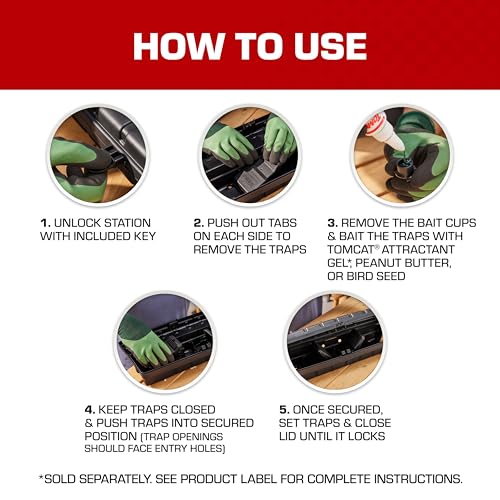 Image of Tomcat Tunnel Trapping System | Rat & Mice Traps - 1 Tunnel Station and 2 Reusable Snap Traps