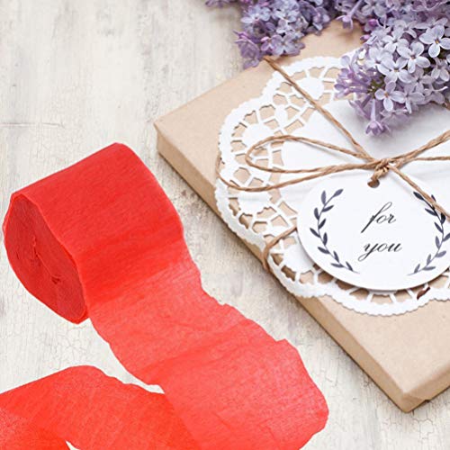 9 rolos de papel crepom NUOBESTY para aniversário, casamento, dia dos namorados, festa, decoração de
