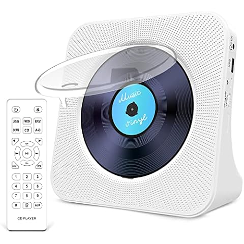 Greadio CD-Player Tragbar mit Bluetooth 5.0 Cover