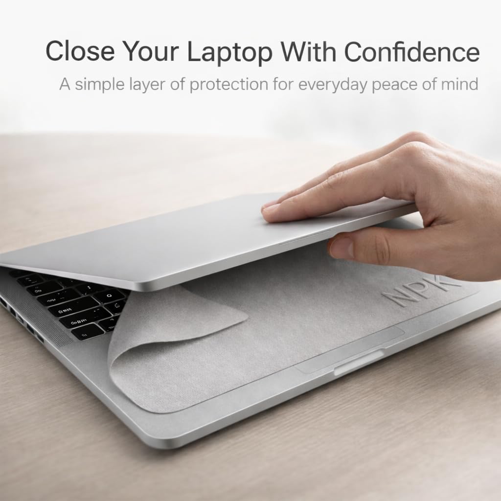 Pellicola protettiva per tastiera e display per computer portatili, panno in microfibra (34 x 22,5 cm) per MacBook Pro da 15 pollici e 16 pollici, Dell XPS, HP Envy e molto altro ancora