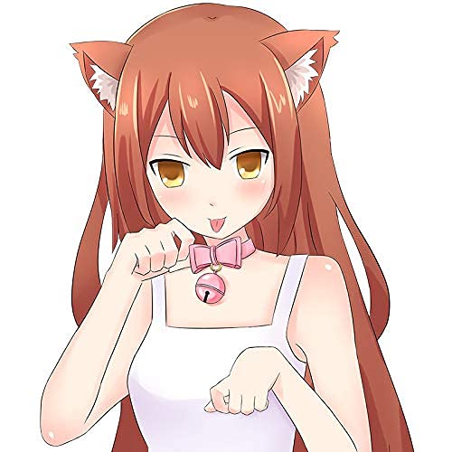 Leweceeo Pu Leather Bow Collar Necklace Choker With Bell Cat Cosplay Kitty Necklace Choker Collar For Women #TOP1