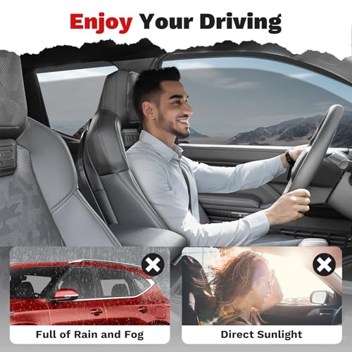Image of Canvcle Seltos Rain Guards - Window Visors for Kia Seltos 2021-2025, Outside-Mount Tape-On Side Window Wind Deflectors for Seltos Accessories, Vent Visors Shades Rainproof 4PCS