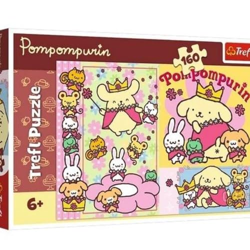 Trefl - Pompomurina, pompomurina e il giorno più dolce. 160 elementi. Puzzle colorato con gli eroi delle fiabe, divertimento per bambini dai 6 anni in su