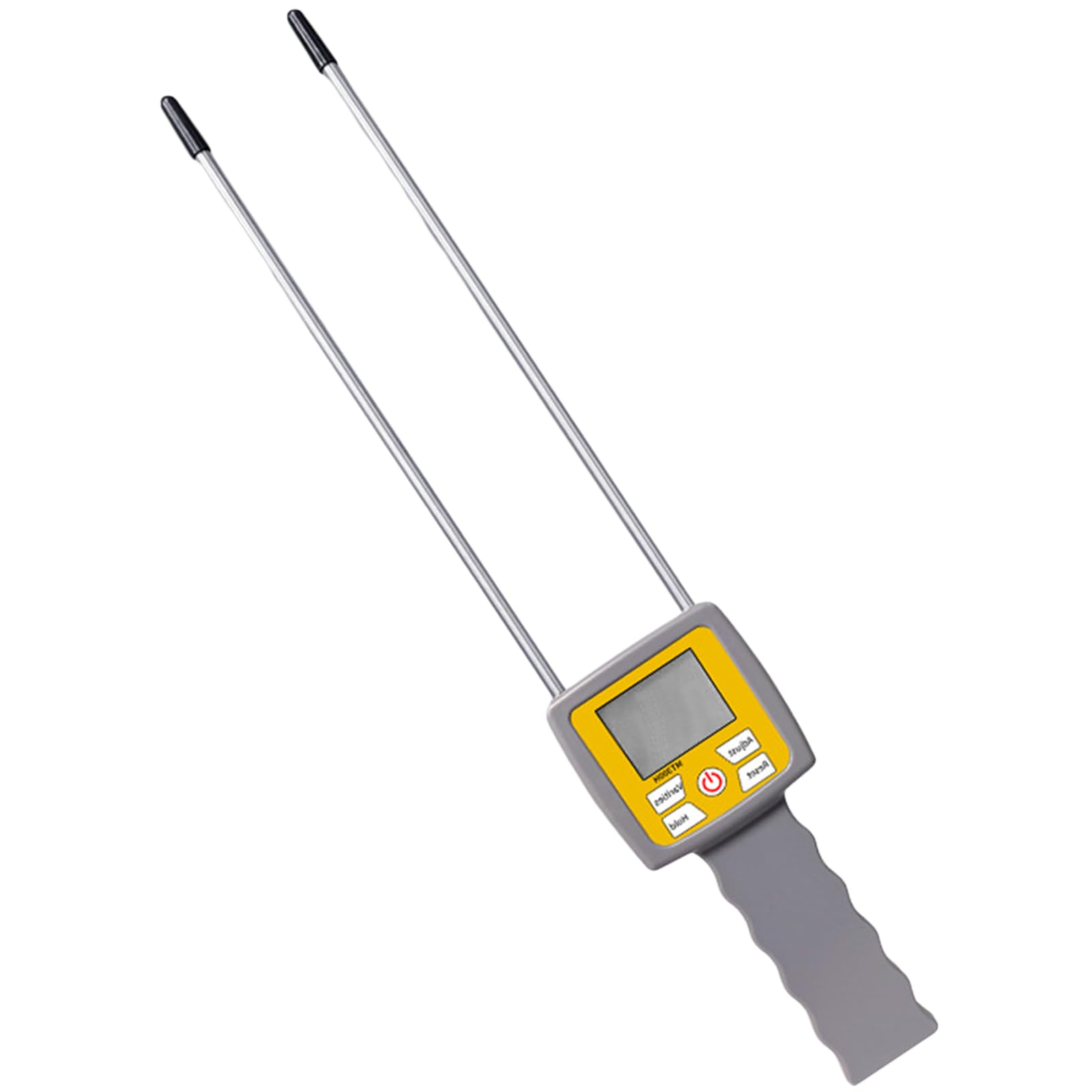 Tester umidità agricolo portatile Dotato schermo LCD Analizzatori umidità digitali Facile da usare per alimentatori Pascoli Doppie sonde Rilevatori foraggi
