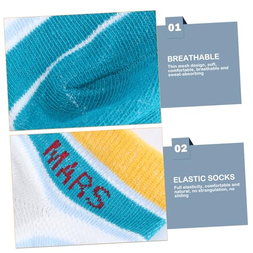 5pairs Thin Socks Cartoon Socks -skid Design for Spring and Years Comfortable and Breathable Boy Girl Footwear4