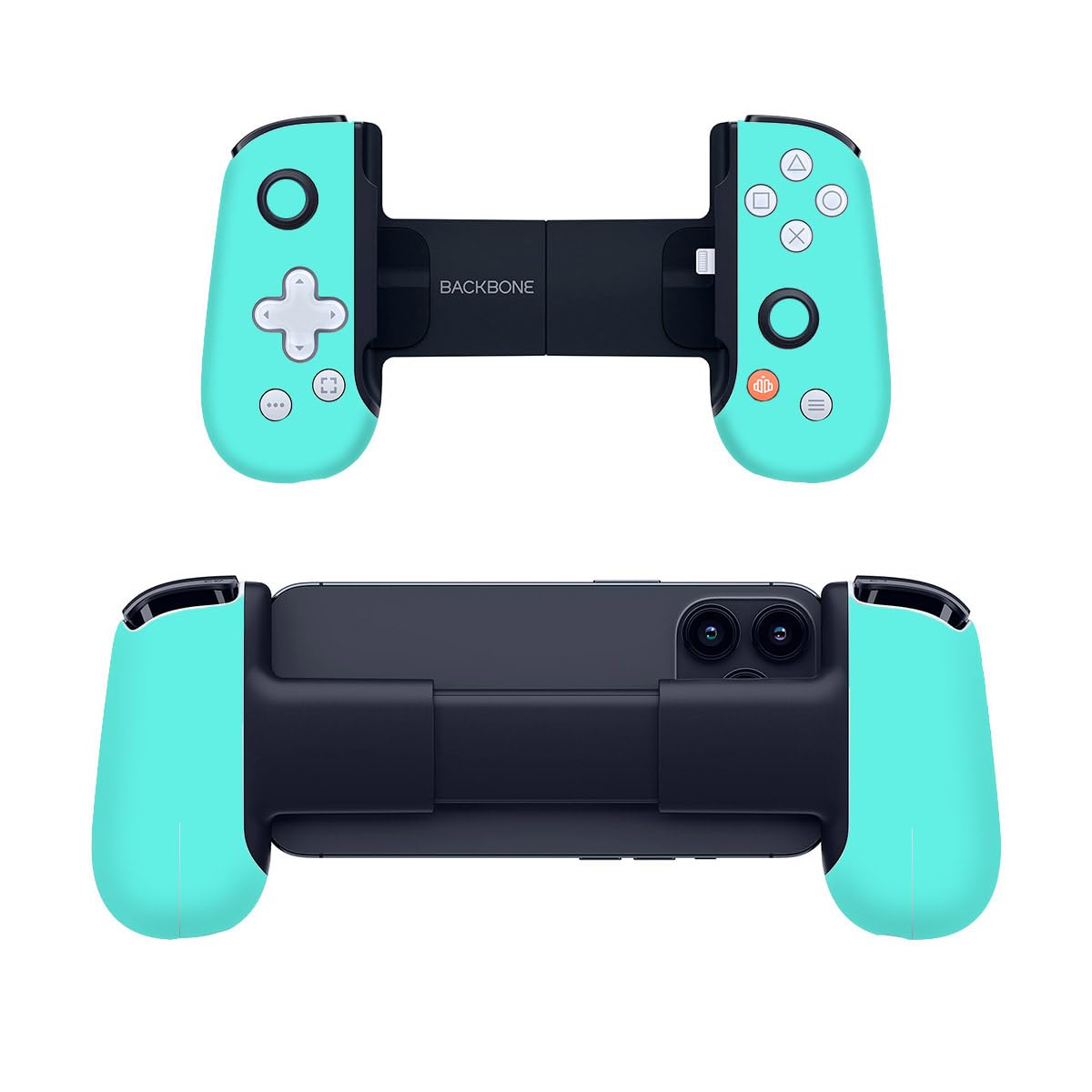 SopiGuard Sticker Skin for Backbone One Controller Full Body Wrap (Satin Turquoise Blue)