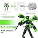 PkghoKids 8 inch T13 (Assembly Completed) Action Figure Set,T 13 Action Figure Multi-Articular Mobile Robot Nova T-13,Desktop Decorations for Game Lovers Toys (Black)