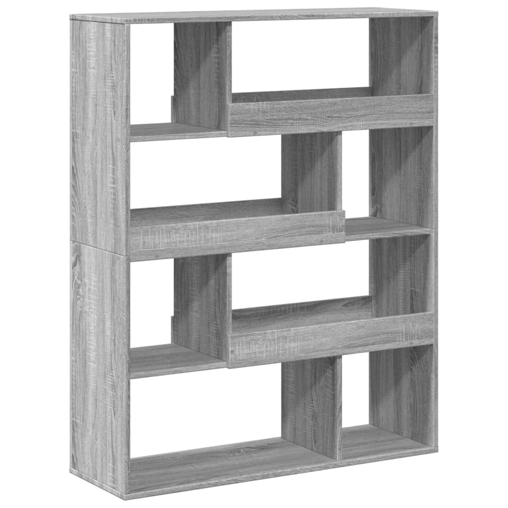 Ścianka działowa Sonoma uniwersalna półka na książki, regał biurowy do hotelu, 100 x 33 x 125,5 cm, materiał drewnopochodny
