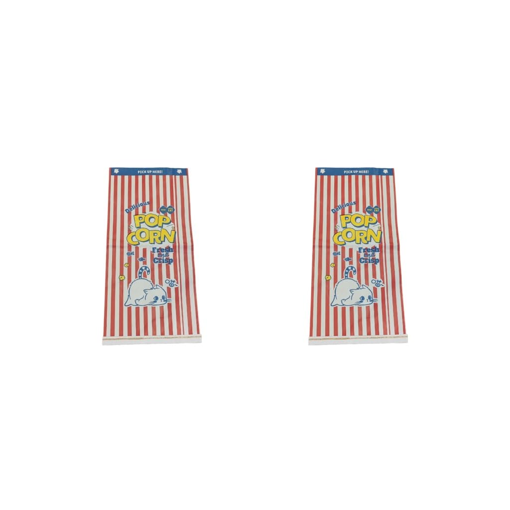 Mealoodiousmusea 2 set Popcorn Kraft Paper Bag For Pets Natural And Pollution-Free Specially Designed For Cats Of Multiple Layers Popcorn Paper